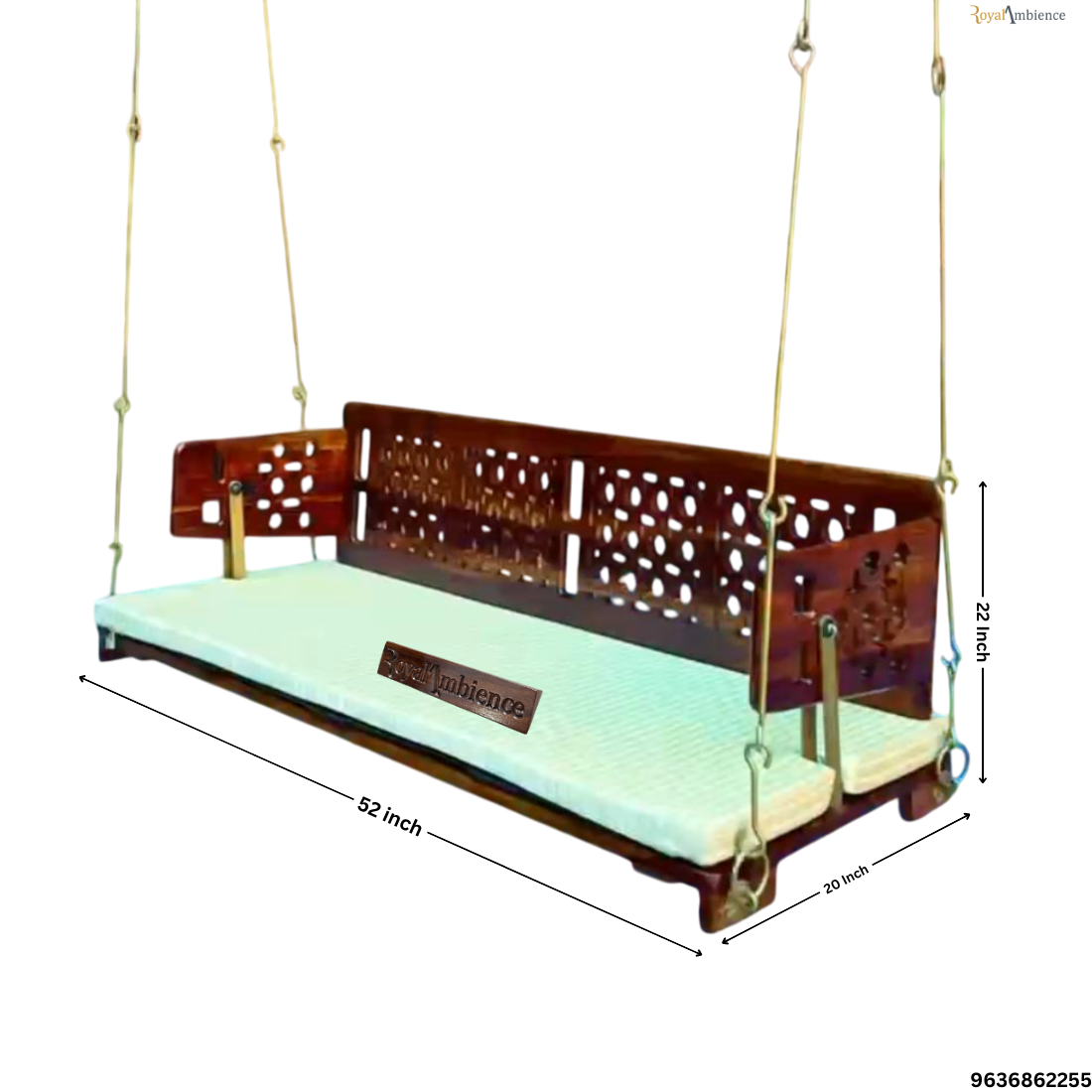 Wooden Reversible Swing with Chain Set - EV