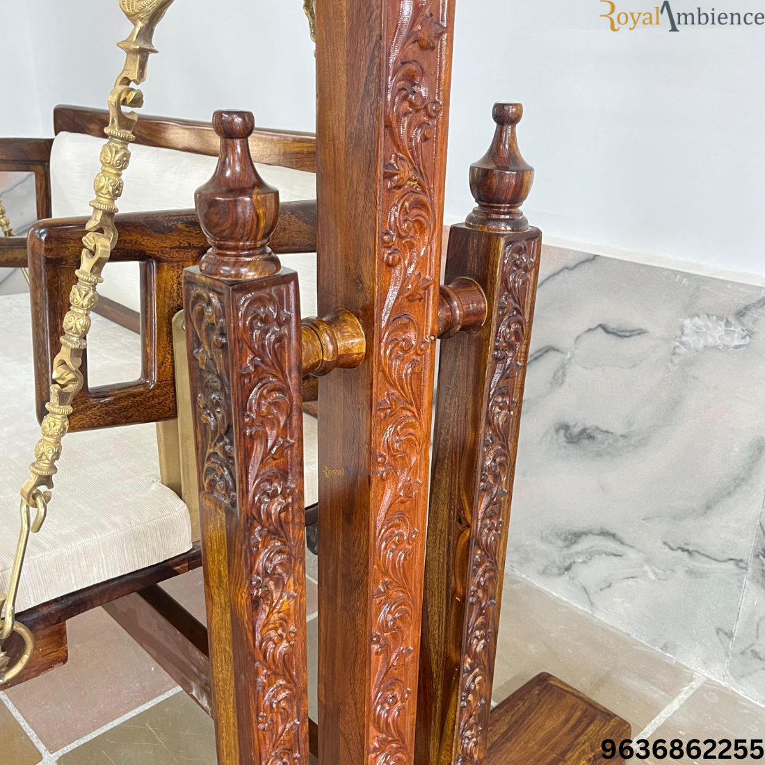 Wooden Swing / Jhula with Stand - Buji Uv
