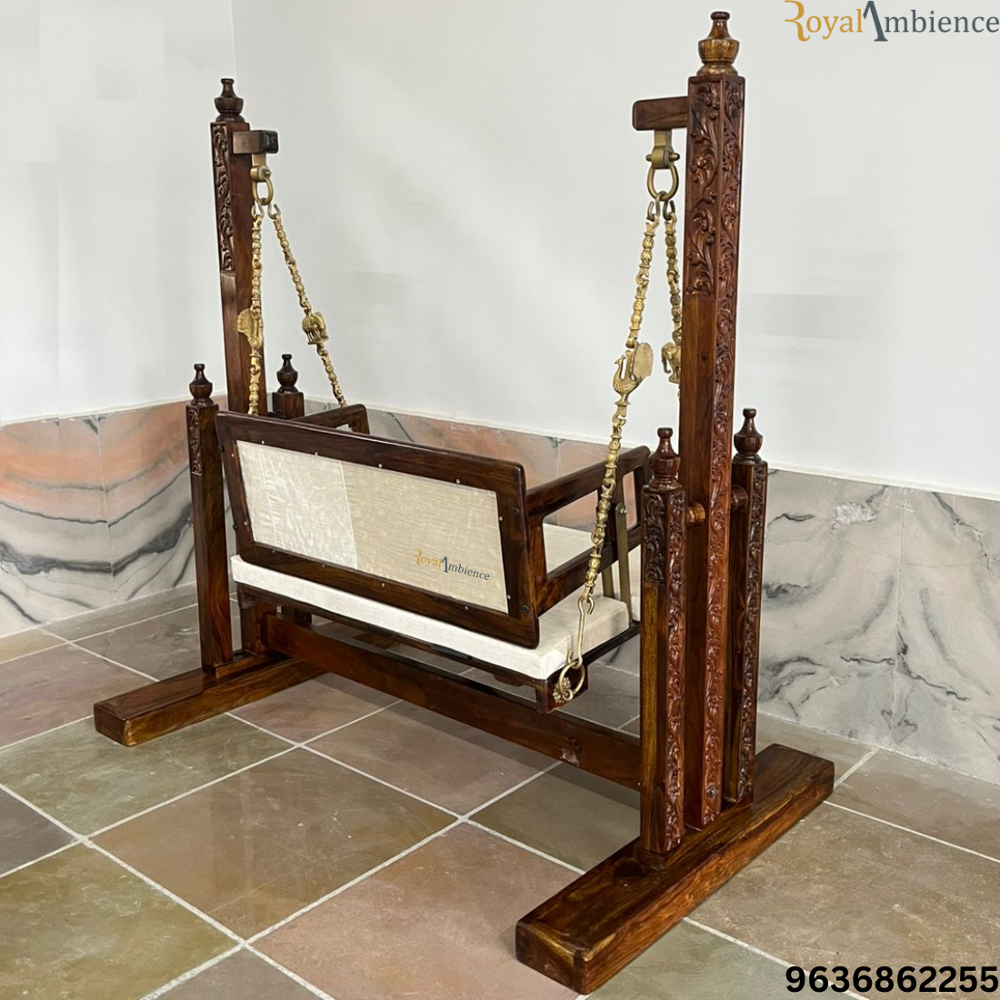 Wooden Swing / Jhula with Stand - Buji Uv