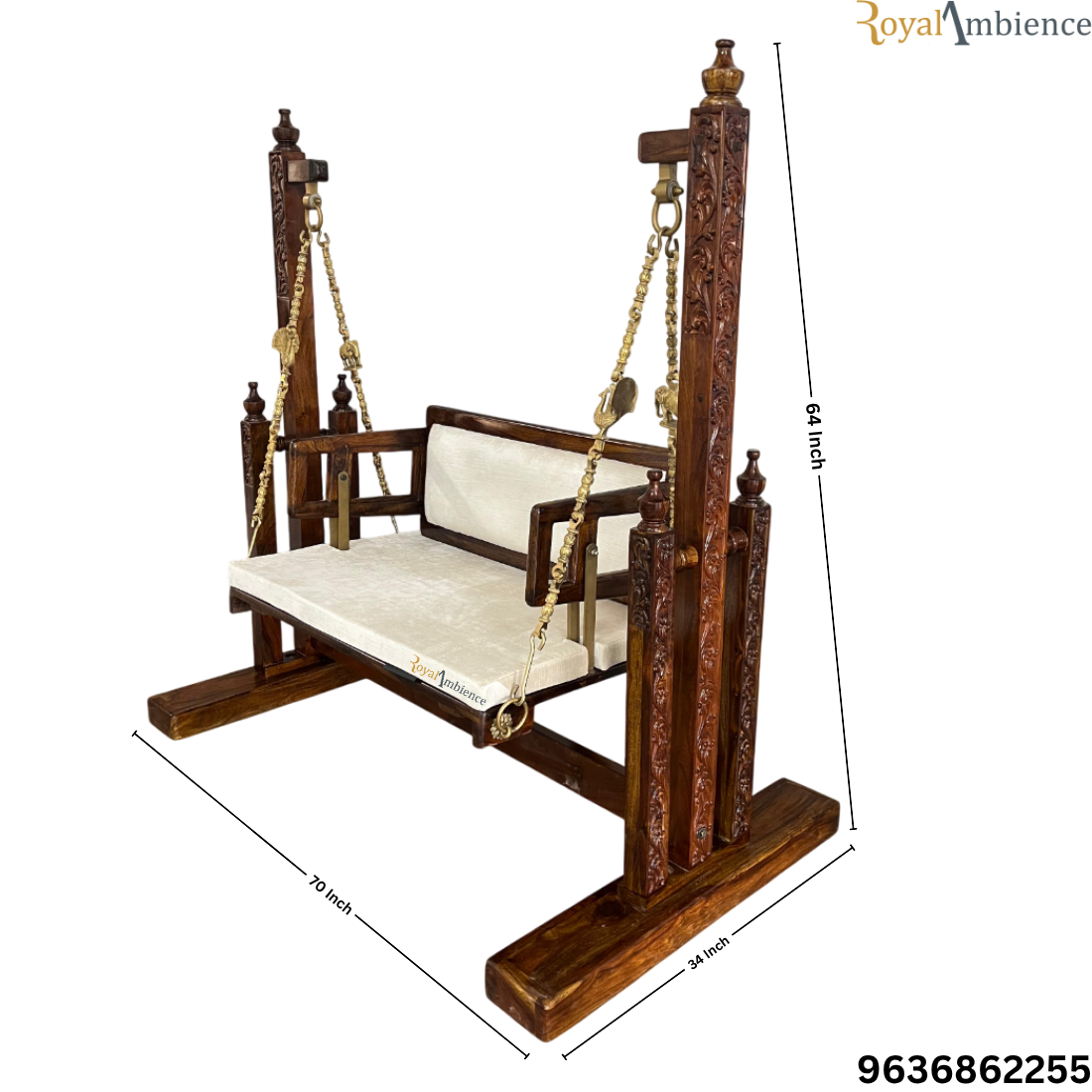 Wooden Swing / Jhula with Stand - Buji Uv