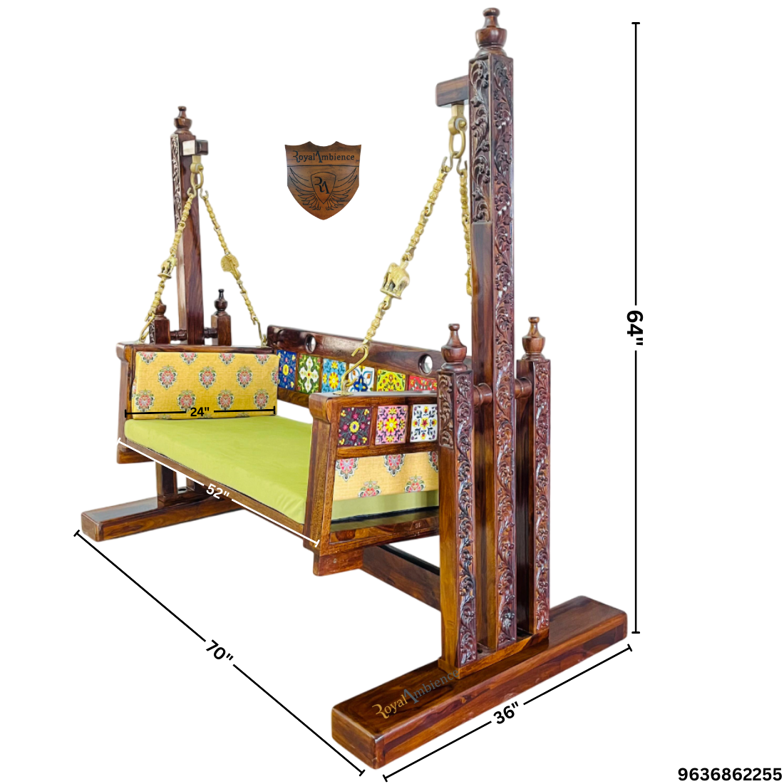 Wooden Swing with Stand - Tiya Buji