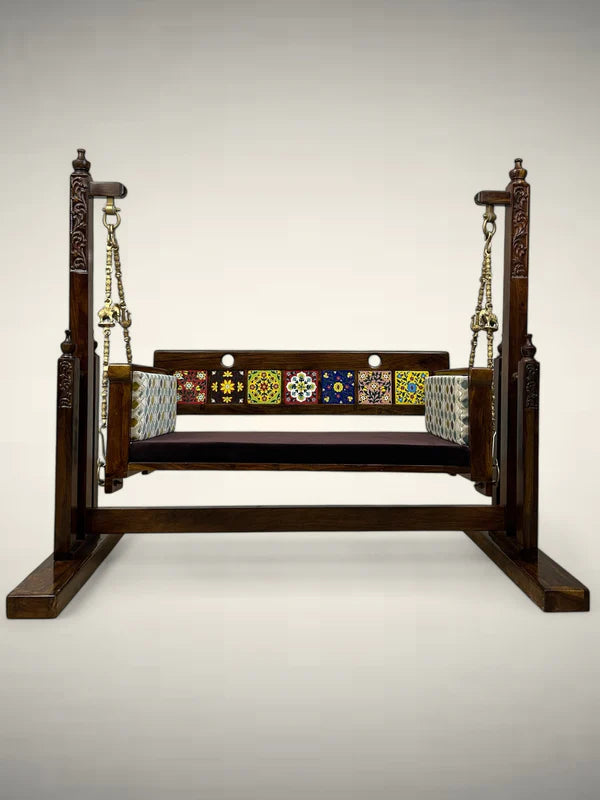 Wooden Swing with Stand - Maharani