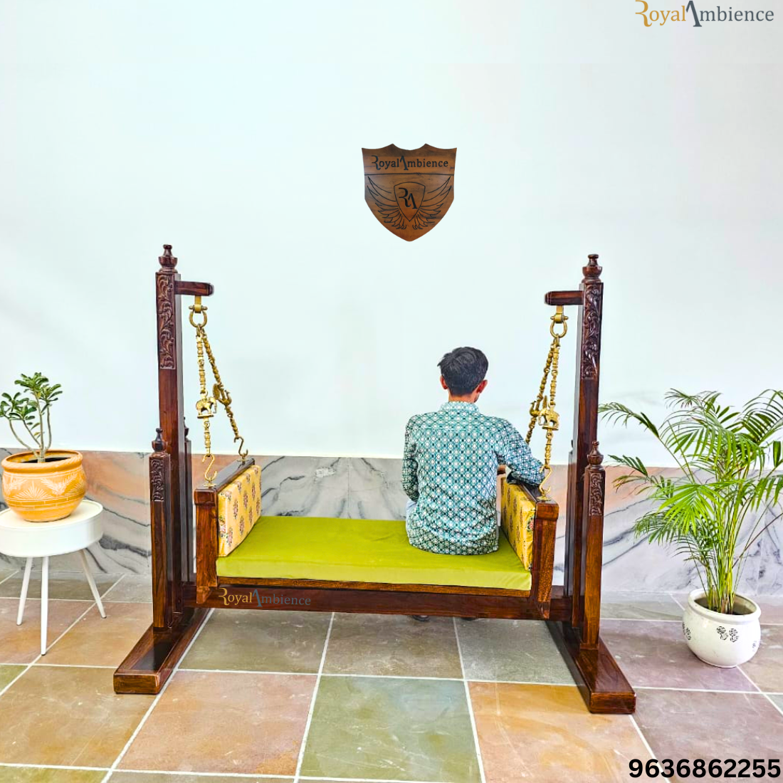 Wooden_swing_with_stand_carving_jhula_outdoor