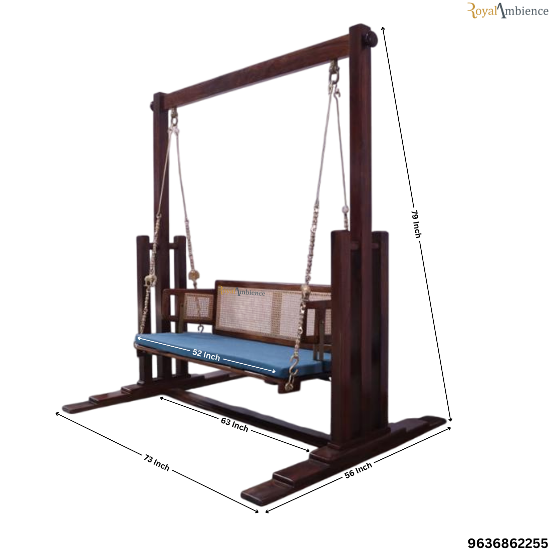 Wooden Reversible Swing With Stand - Ovi hamir