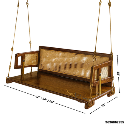 Reversible Wooden Swing ( Jhula CANE ) Onjle - OVI