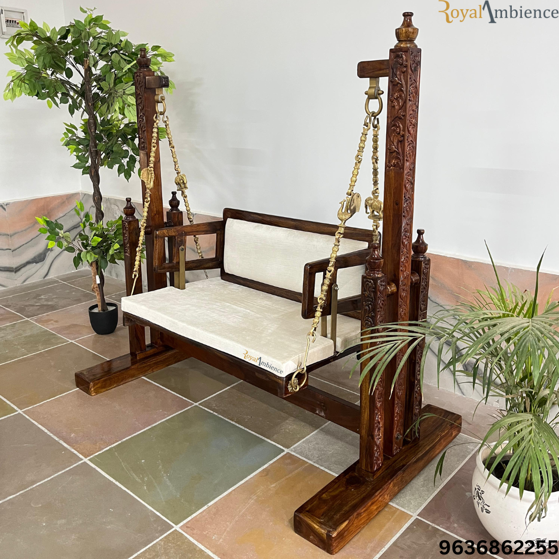 Wooden Swing / Jhula with Stand - Buji Uv