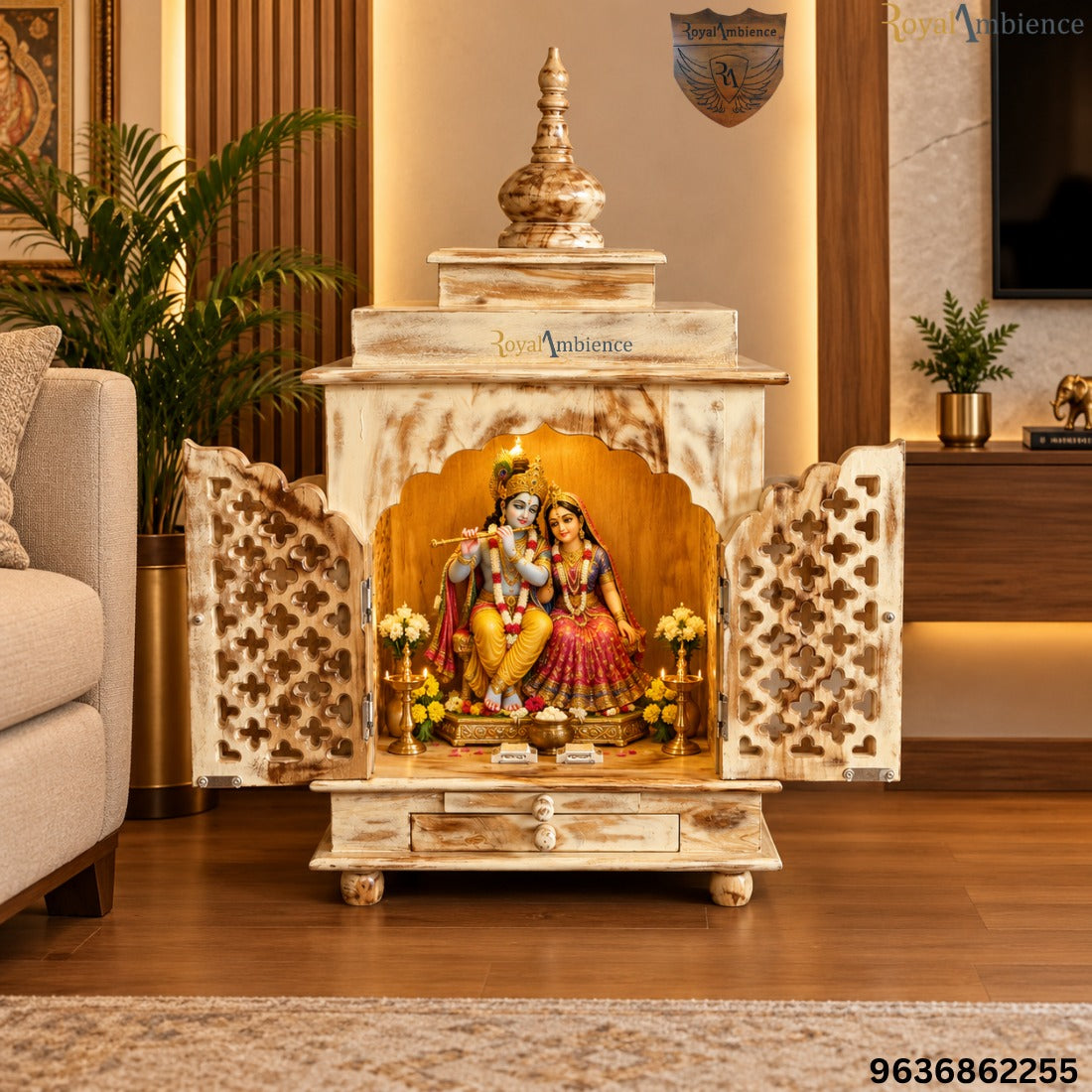 Wooden Temple for Home / Pooja Room