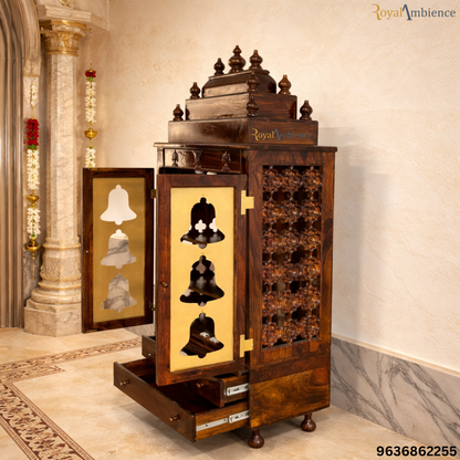 Wooden Handcrafted Pooja Mandir / Temple for Home - Prem