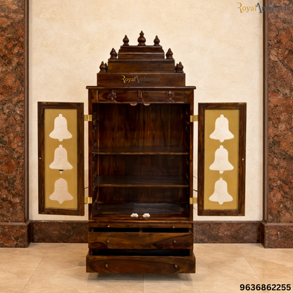 Wooden Handcrafted Pooja Mandir / Temple for Home - Prem
