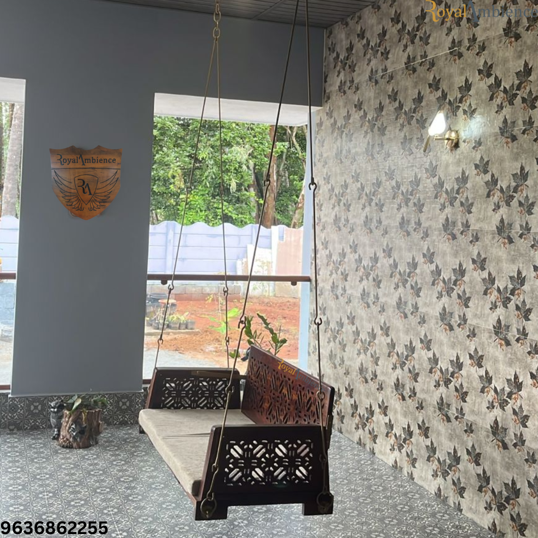 Wooden Reversible Swing/ Jhula for Living Room - AVI