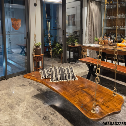 Plank swing Single piece- Live Edge