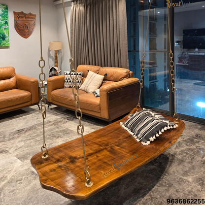 Plank swing Single piece- Live Edge