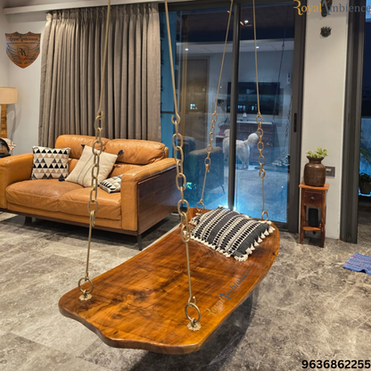 Plank swing Single piece- Live Edge