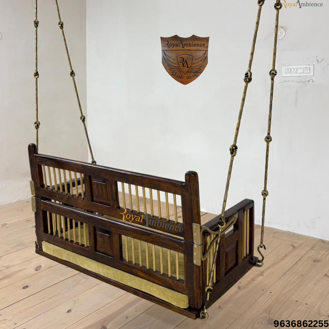 Wooden Reversible Swing / Cradle (Palna) Hanging Jhula for Home - Cradle Palna