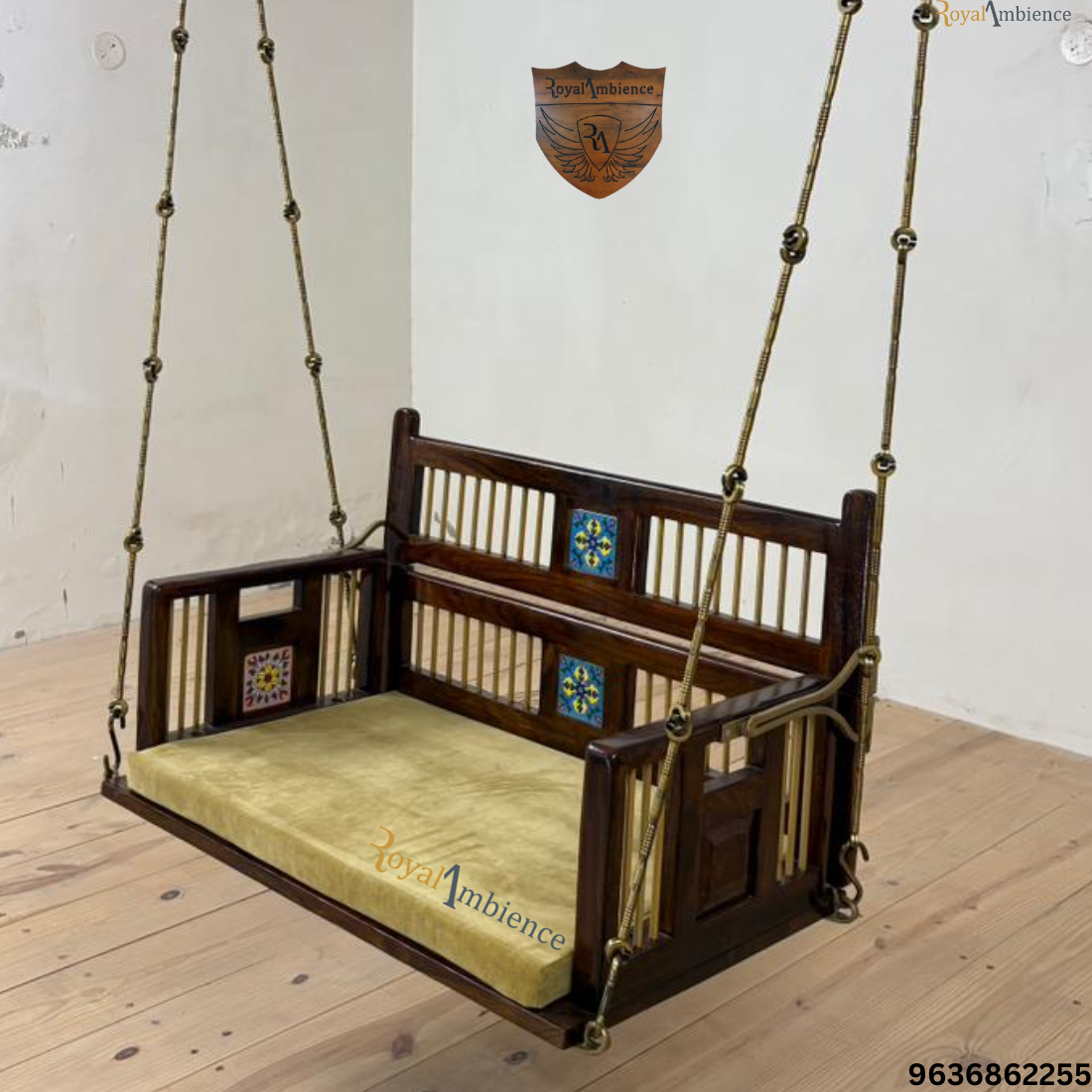 Wooden Reversible Swing / Cradle (Palna) Hanging Jhula for Home - Cradle Palna