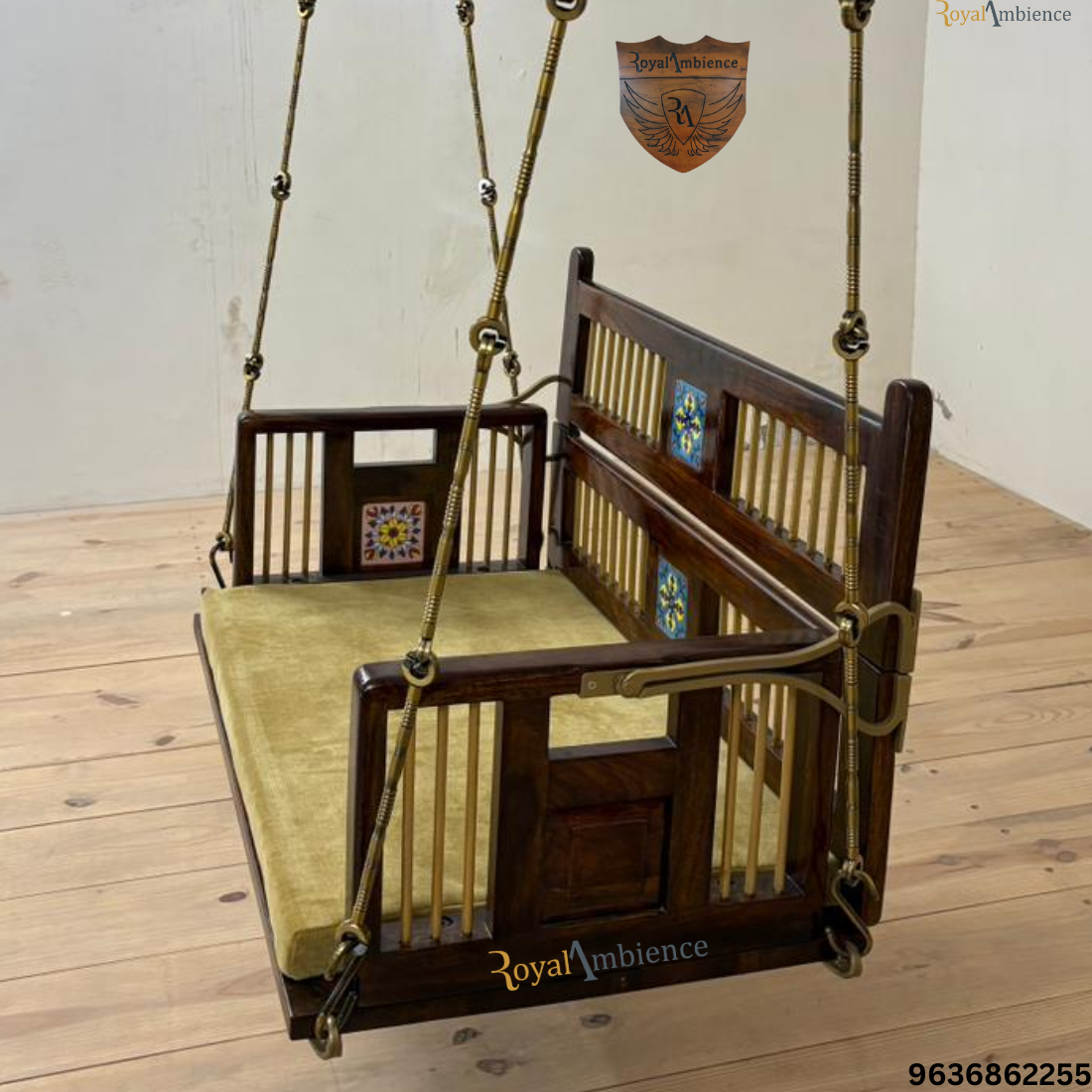 Wooden Reversible Swing / Cradle (Palna) Hanging Jhula for Home - Cradle Palna
