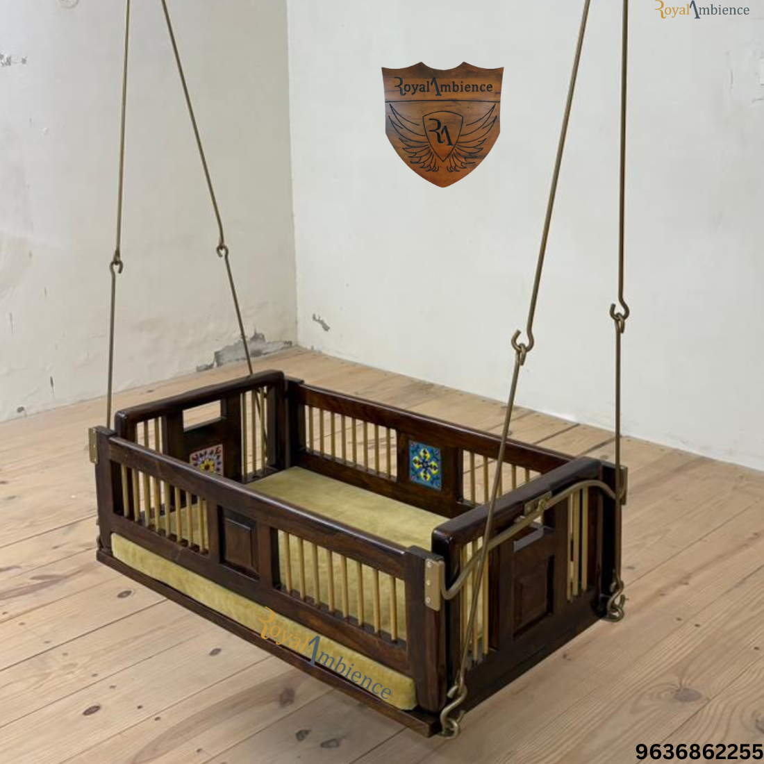 Wooden Reversible Swing / Cradle (Palna) Hanging Jhula for Home - Cradle Palna
