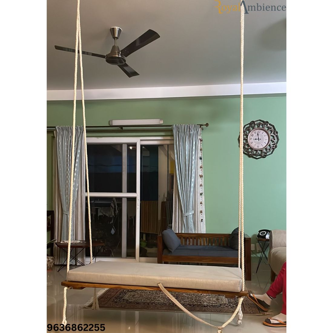 Wooden Swing Jhula for Balcony - Plank