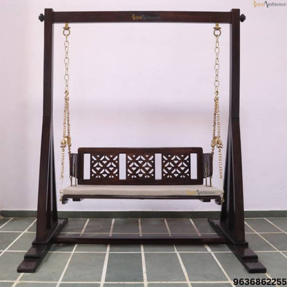 Wooden Reversible Swing With Stand for Living room