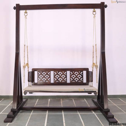 Wooden Reversible Swing With Stand for Living room