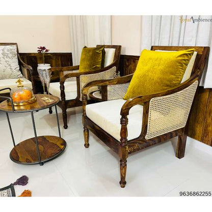 Stylish and Comfortable Wooden Sofa Set for Living Room -