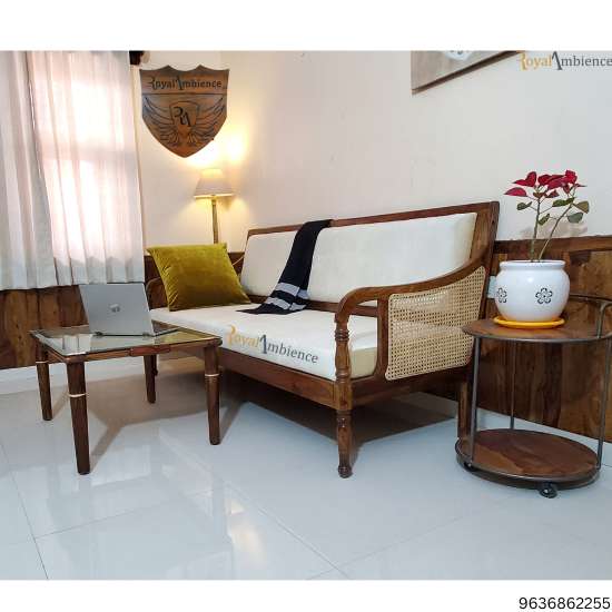 Stylish and Comfortable Wooden Sofa Set for Living Room -