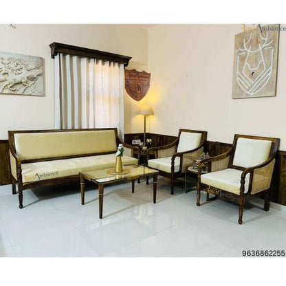 Stylish and Comfortable Wooden Sofa Set for Living Room -
