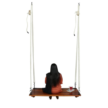 Wooden Swing Jhula for Balcony - Plank