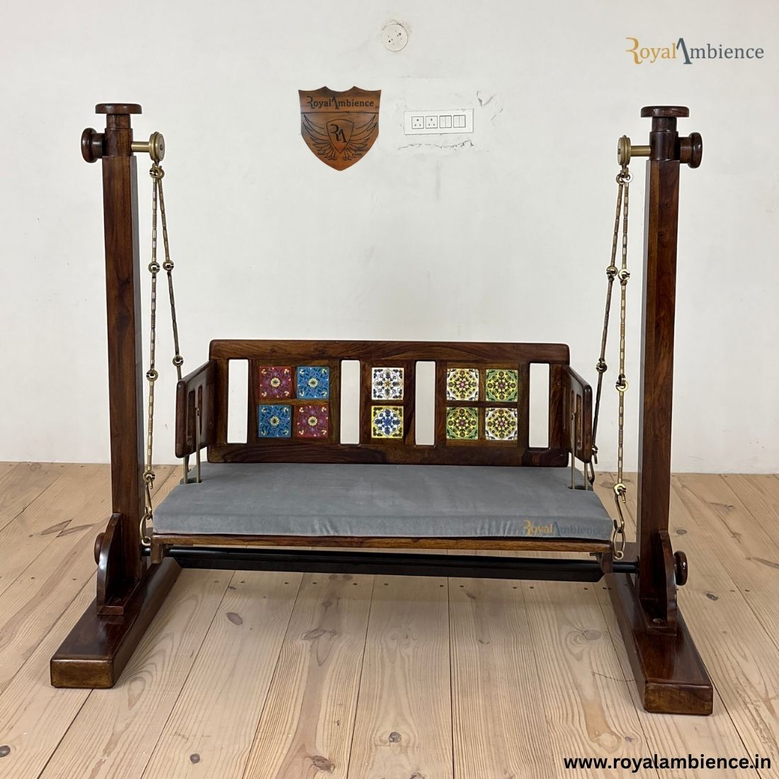 Wooden Swing / Jhula with Stand - Mannu Buji