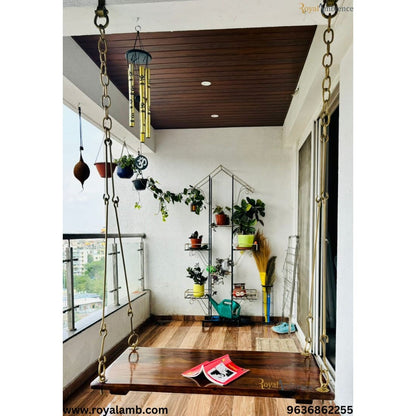 Wooden Swing Jhula for Balcony - Plank