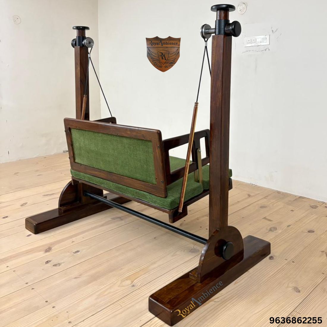 Wooden Stand Swing with Rope Wire - BKI