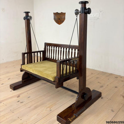 Wooden Stand Swing with Rope Wire - BKI