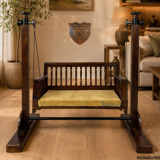 Wooden Stand Swing with Rope Wire - BKI