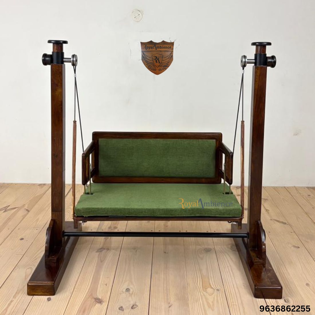Wooden Stand Swing with Rope Wire - BKI