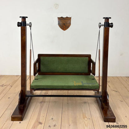 Wooden Stand Swing with Rope Wire - BKI