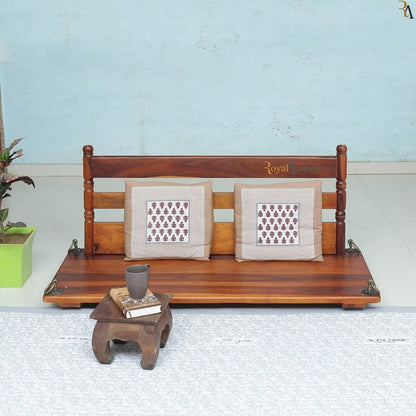 Swing wooden (Brass coated) Jhula - Supyar