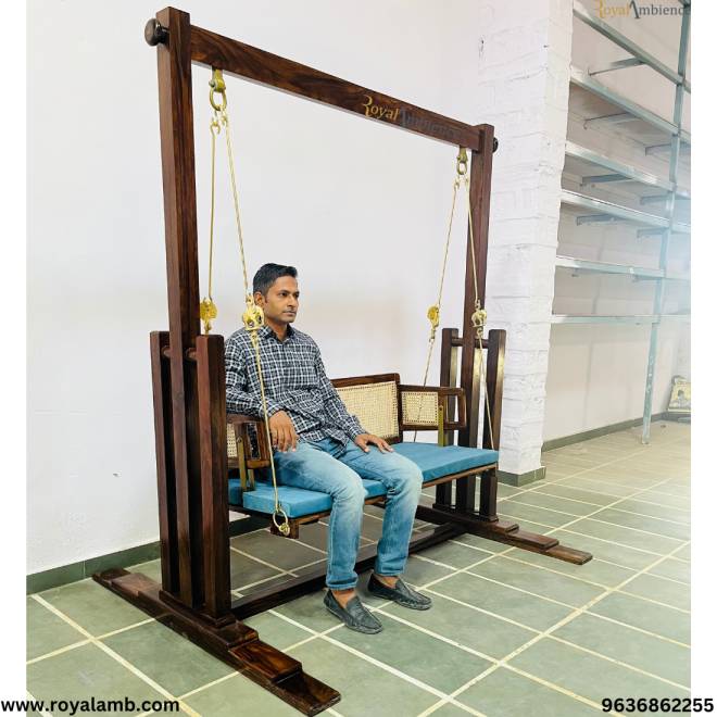 Wooden Reversible Swing With Stand - Ovi hamir