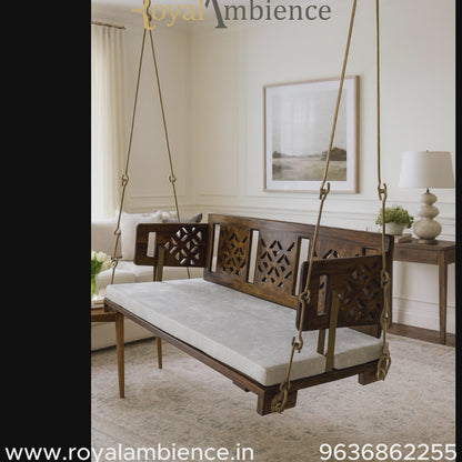 Reversible Wooden Swing ( Jhula ) Onjle - EVA