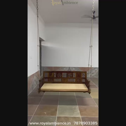 Wooden Swing / Jhula Reversible Carving / Tile Design - Dipak Reversible