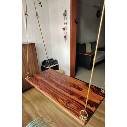 Wooden Swing Jhula for Balcony - Plank