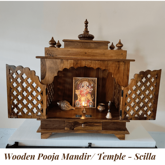 Wooden Pooja Mandir/ Temple - Scilla Big