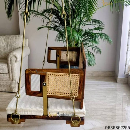 Reversible Wooden Swing ( Jhula CANE ) Onjle - OVI
