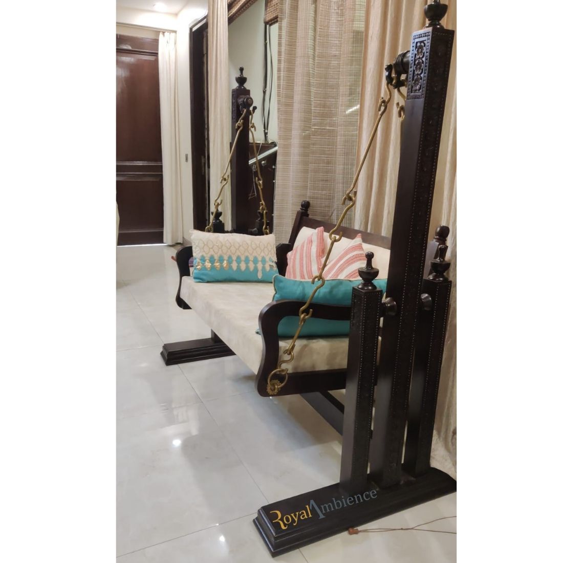 Swing with Stand (Wooden Jhula) for Living Room - BUJI
