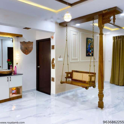 Reversible Wooden Swing ( Jhula CANE ) Onjle - OVI