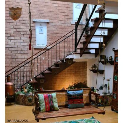 Reversible Wooden Swing ( Jhula CANE ) Onjle - OVI